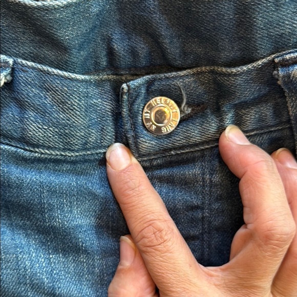 Helmut Lang Denim Blue Women's Jean Shorts Size 27 - Picture 7 of 10